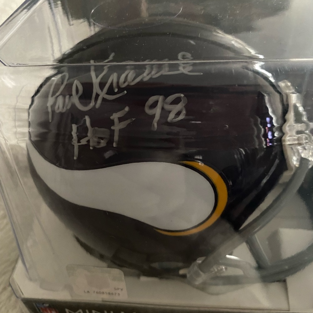 Signed mini helmets